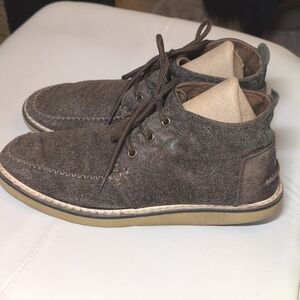 Toms Tweed & Leather High Tops --Men’s Size 9